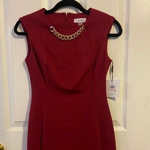 Calvin Klein Red Pencil Dress